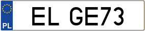 Truck License Plate